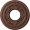 Ekena Millwork Baltimore PVC Medallion (Canopies up to 4 1/4"), 10"OD x 3 1/2"ID x 3/4"P, Metallic Rust CMP10BADRU - alternate 1